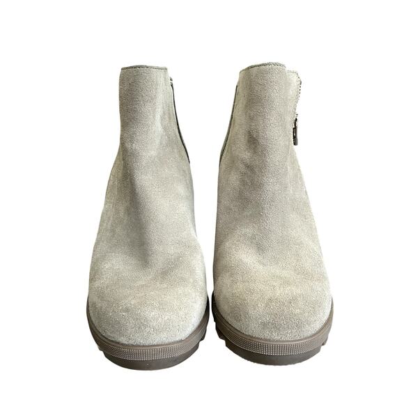 Sorel Joan of Arc Wedge Ankle Booties Gray - Picture 2 of 4